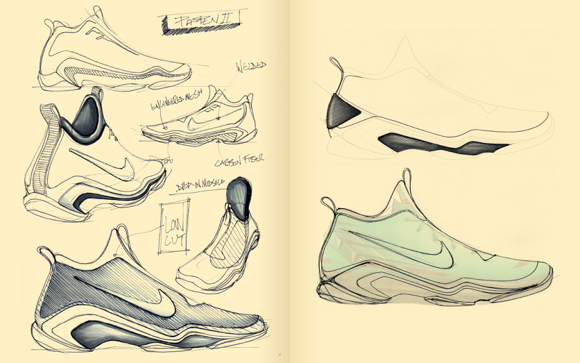 Behind the Scenes Designer Brett Golliff Renders Nike Elite Versions of 10 Classic Basketball Sneakers