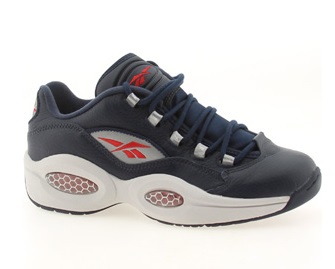 Reebok Question Low Navy Steel  Red - Silver - Available Now 2