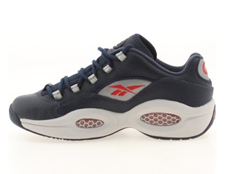 Reebok Question Low Navy Steel  Red - Silver - Available Now 4
