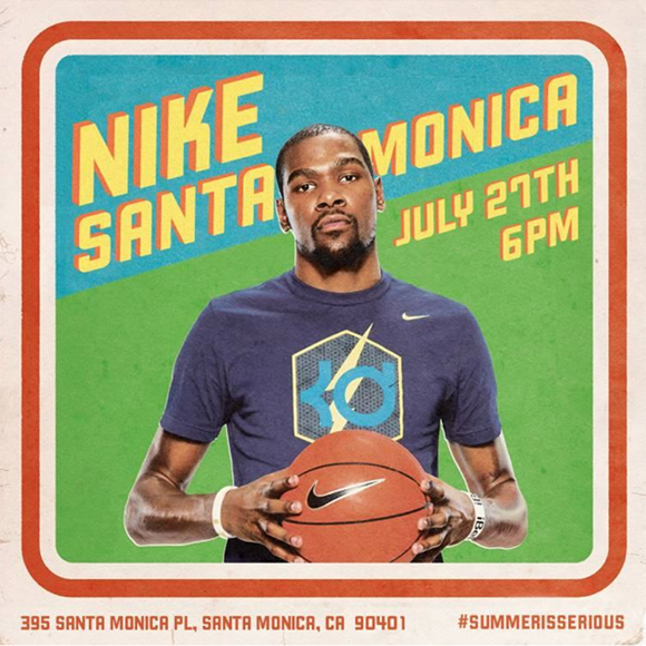 Kevin Durant at Nike Santa Monica on July 27th #SummerIsSerious