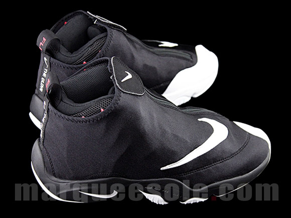 Nike Zoom Flight 98 'The Glove' Black White - Red - Detailed Look 2