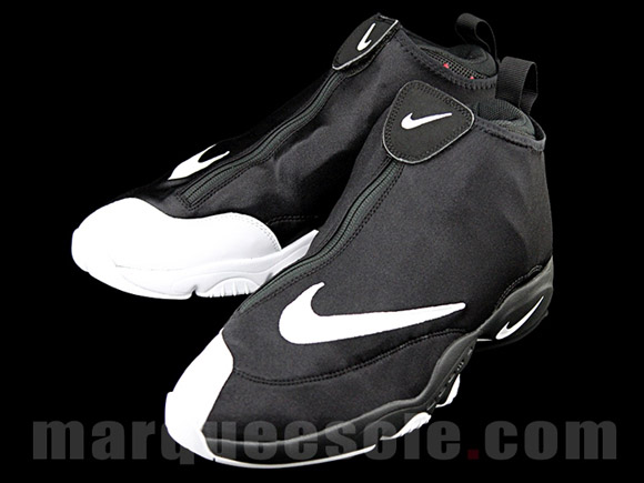Nike Zoom Flight 98 'The Glove' Black White - Red - Detailed Look 3