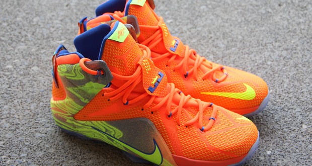 lebron 12 orange volt