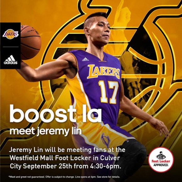 Jeremy Lin Scheduled to Meet Fans At Beverly Center Foot Locker