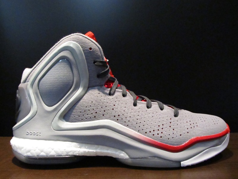 adidas D Rose 5 Boost 'Grey Red' - Another Look