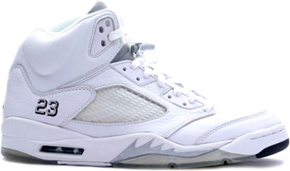 Air Jordan 5 Retro White Metallic Silver - Release Date