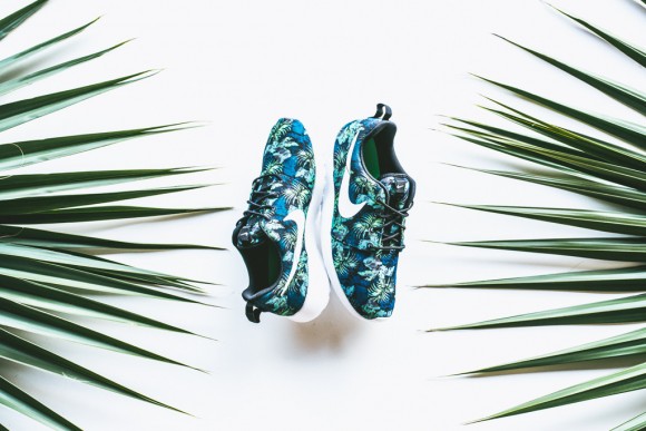 Nike Roshe Run Print Space Blue: Blue Jade