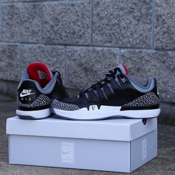 Nike Zoom Vapor 9 Tour x Air Jordan 3 'Black Cement' Teaser1