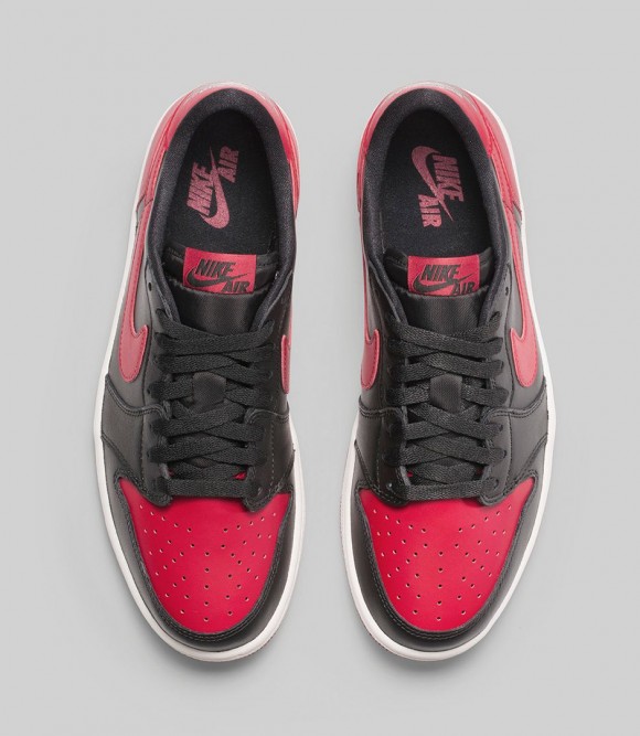 Air Jordan 1 Retro Low OG 'Black: Red' - Official Look + Release Info 5