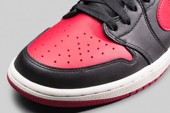 Air Jordan 1 Retro Low OG 'Black: Red' - Official Look + Release Info 6