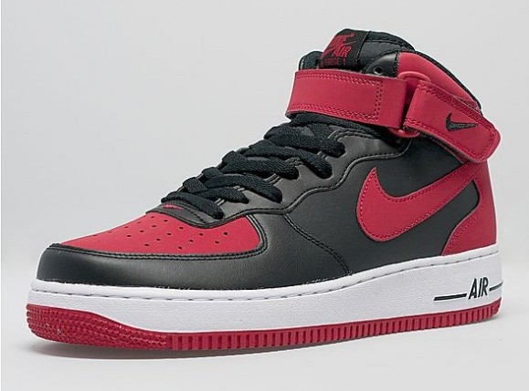 red black nike air force ones cheap online