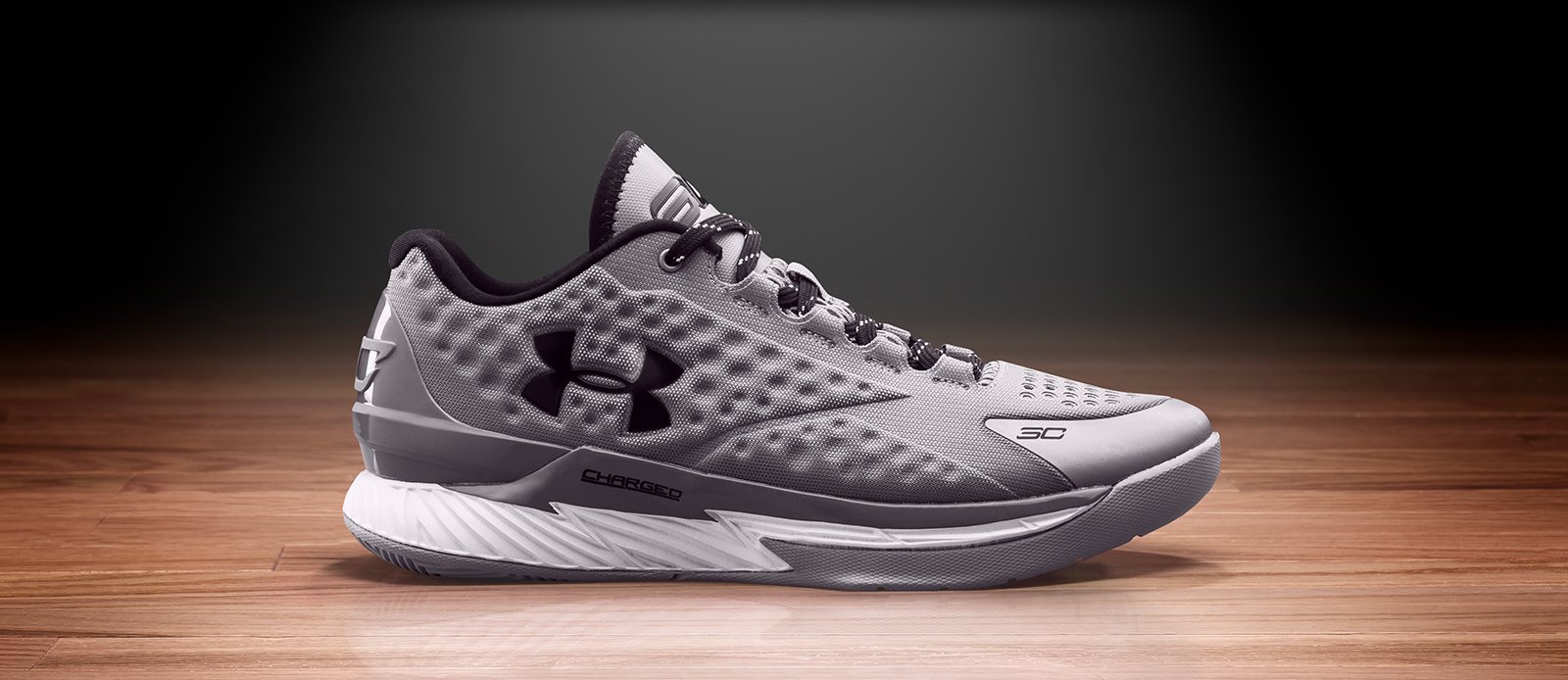 under armour curry 1 grey kids