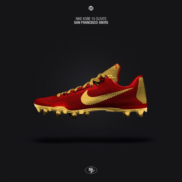 Artist Imagines Nike Basketball Sneakers into NFL Cleats-1
