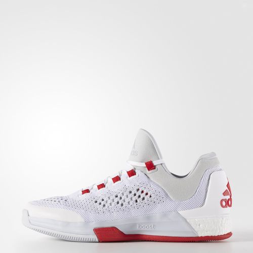 adidas CrazyLight Boost 2015 White Clear Grey - Red 1