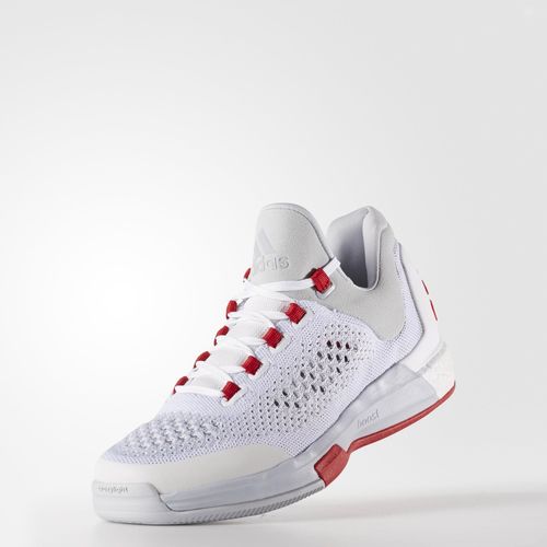 adidas CrazyLight Boost 2015 White Clear Grey - Red 3