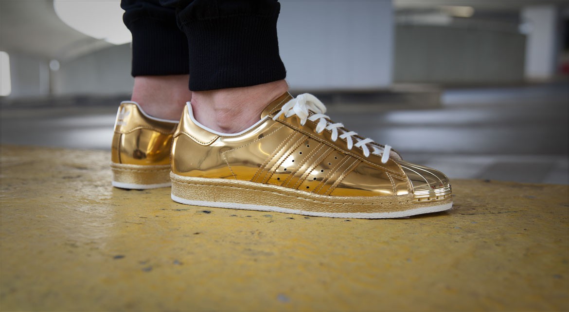 adidas originals superstar primeknit gold