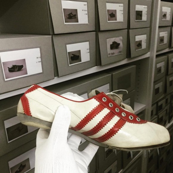 peter_sns: Back at the Reebok Archive. A few three striped shoes in here. /// Not adidas.