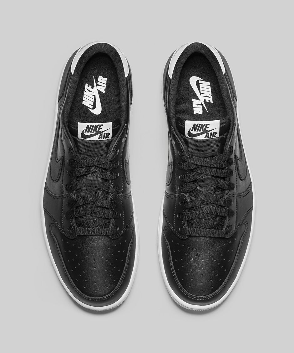 Get an Official Look at The Air Jordan 1 Retro Low OG in Black White 3