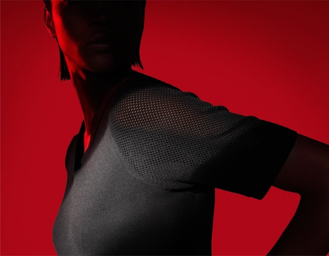 Mesh is incorporated for breathability.