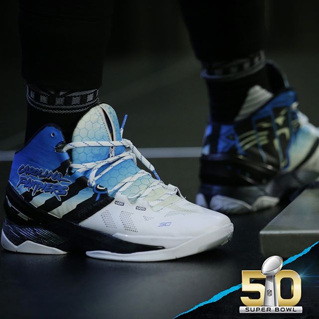 Cam Newton Rocks a Custom Colorway of the Under Armour Curry 2