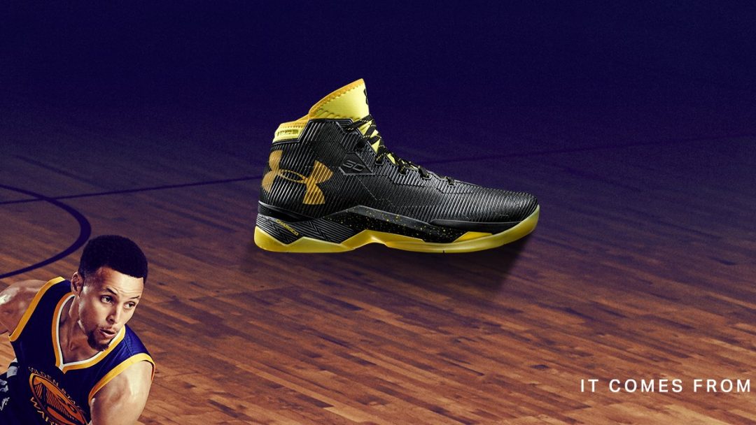Curry On His New Shoes NBA
