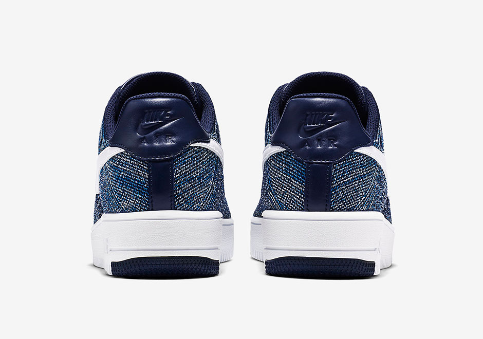 Check Out the Nike Air Force 1 Flyknit in Navy-6