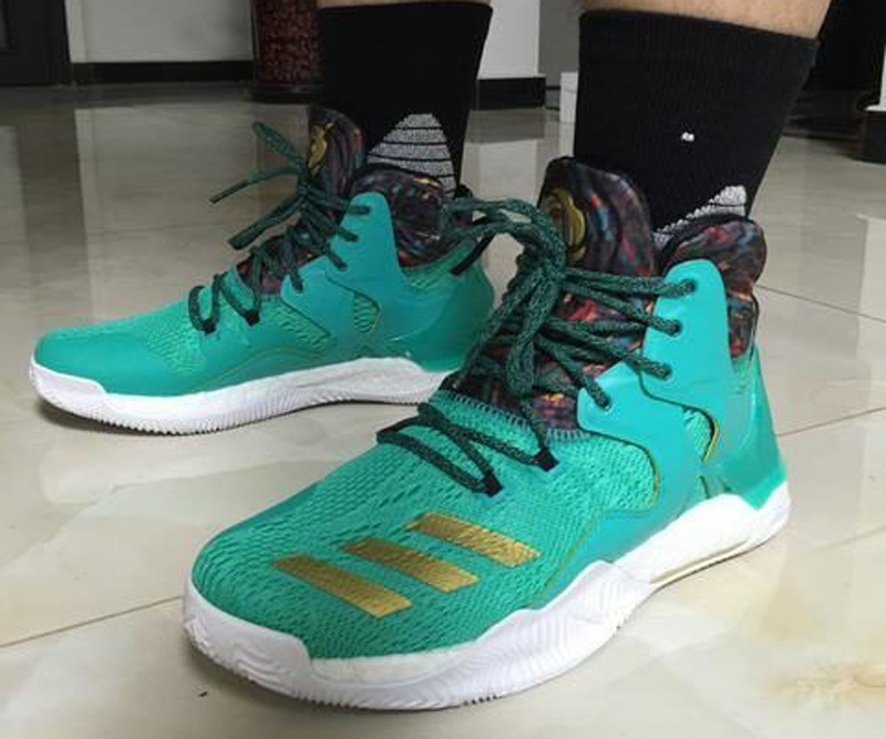The adidas D Rose 7 is Spotted in Teal Gold 2