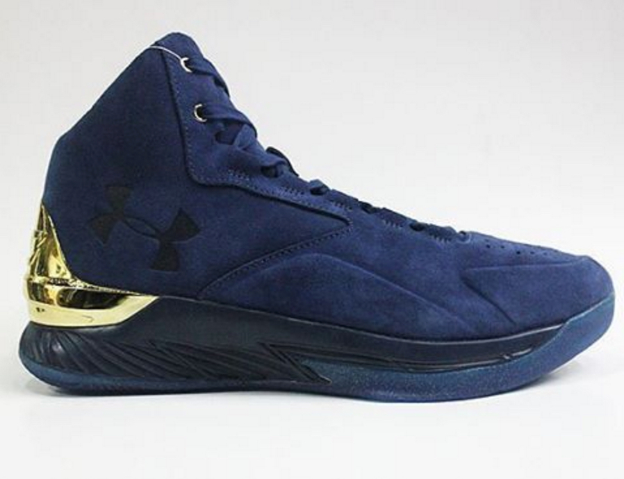 under armour curry 1 lux blue suede 3