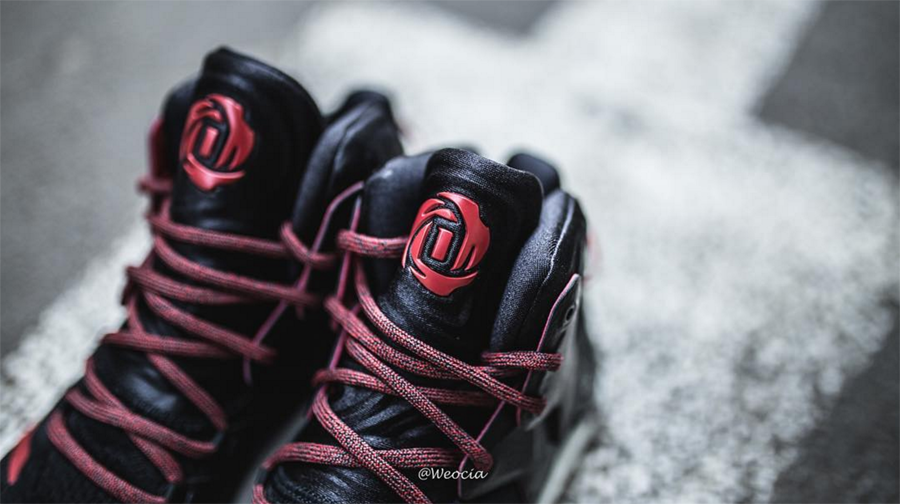 Get a Detailed Look at the adidas D Rose 7 in Black: Red 1
