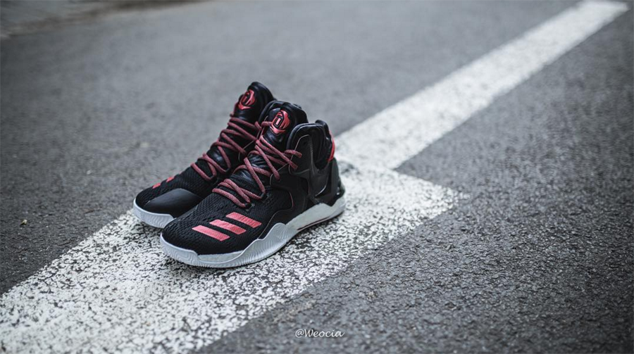 Get a Detailed Look at the adidas D Rose 7 in Black: Red 2