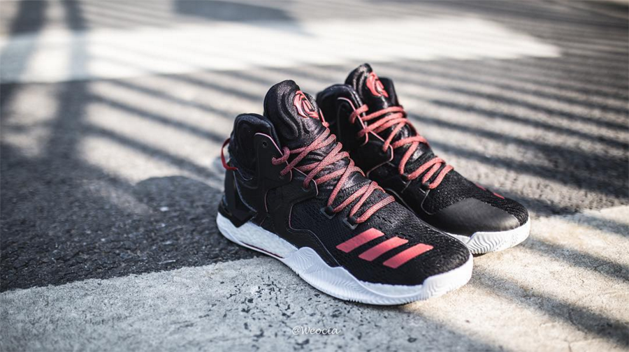 Get a Detailed Look at the adidas D Rose 7 in Black: Red 3