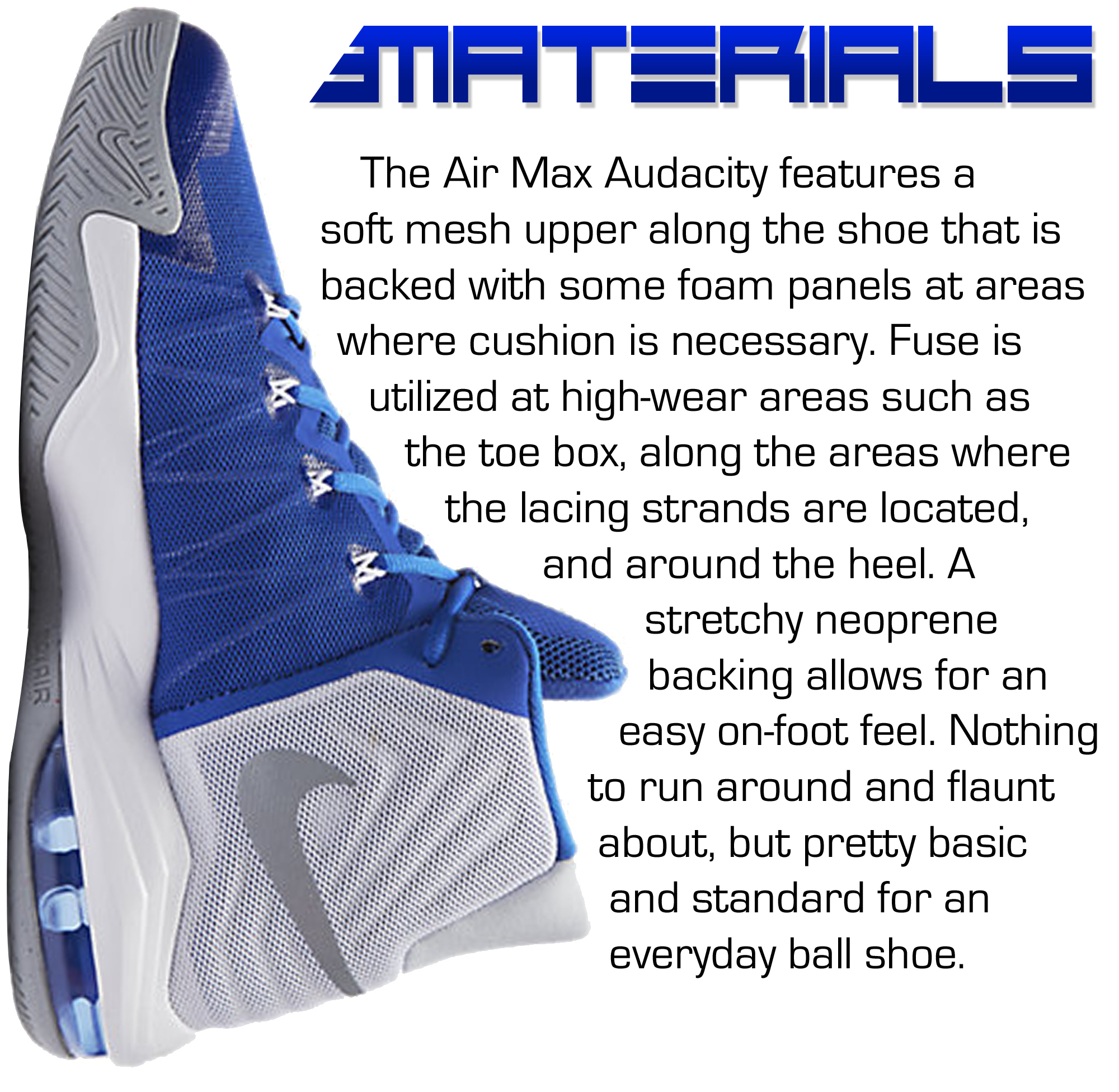 Nike Air Max Audacity - Materials