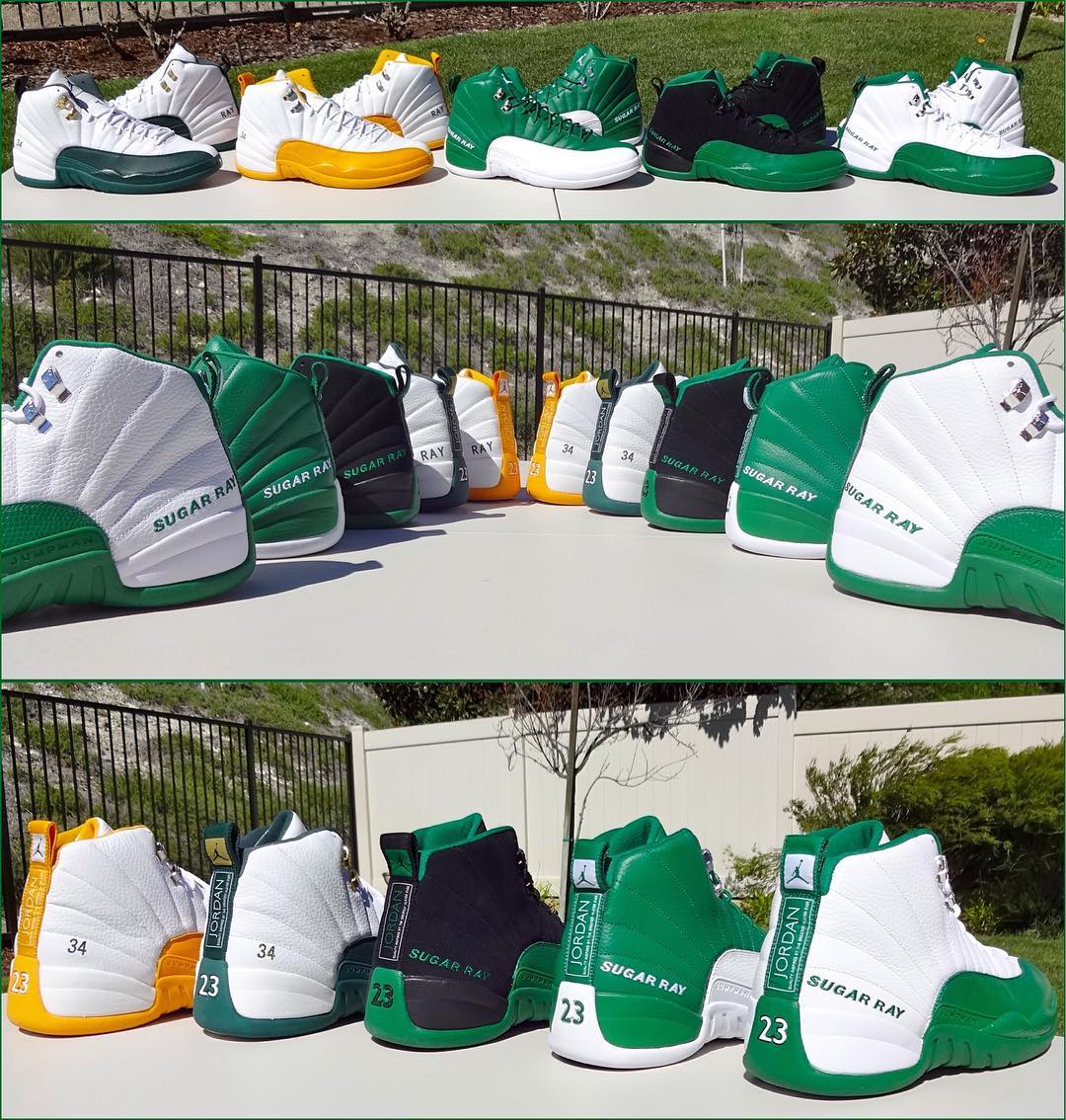 ray allen Air Jordan 12 Retro - Seattle Supersonics/Boston Celtics Home/Away PE