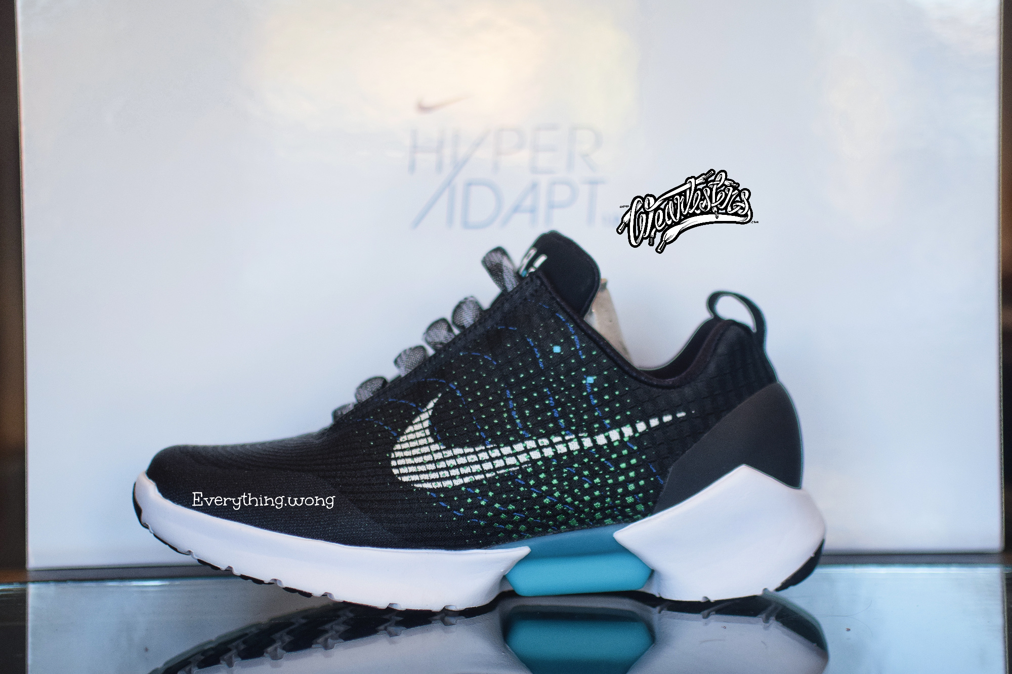 Nike HyperAdapt 1.0 Black-White/Blue Lagoon 6