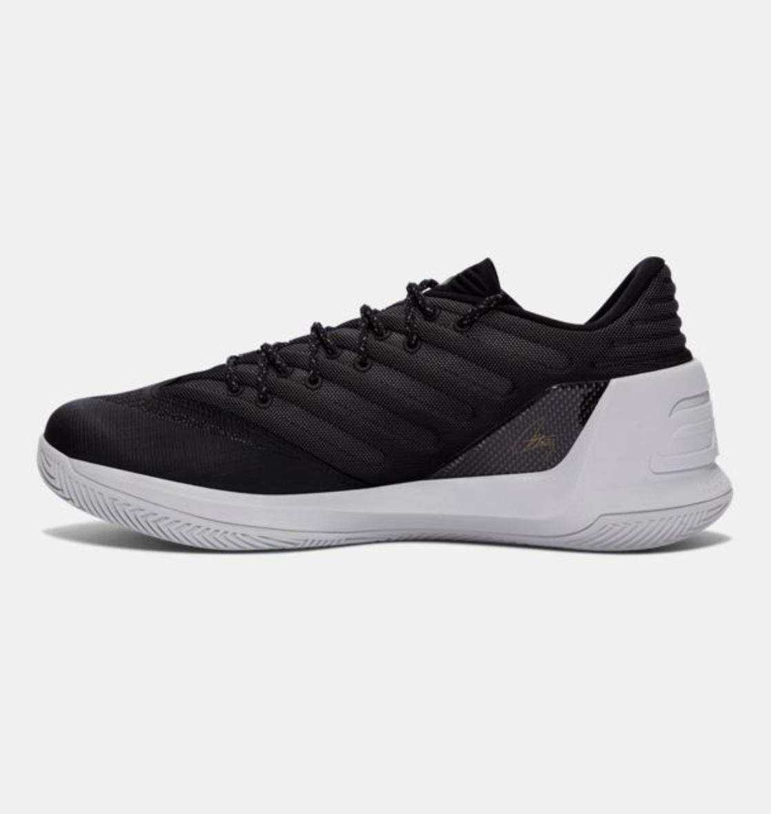 under armour curry 3 low black white 2