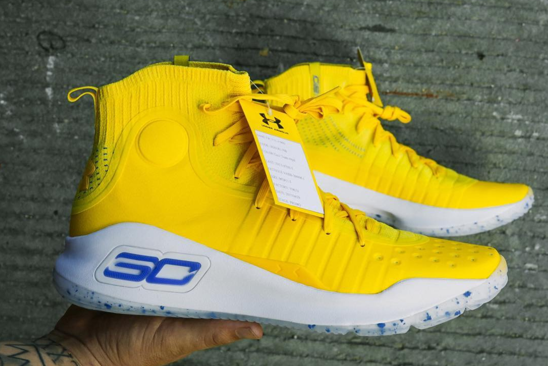 under armour curry 4 mid yellow