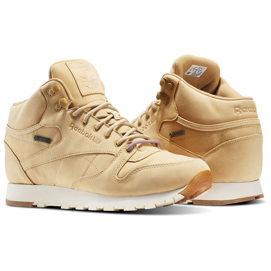 reebok classic leather mid gore-tex thinsulate beige 1