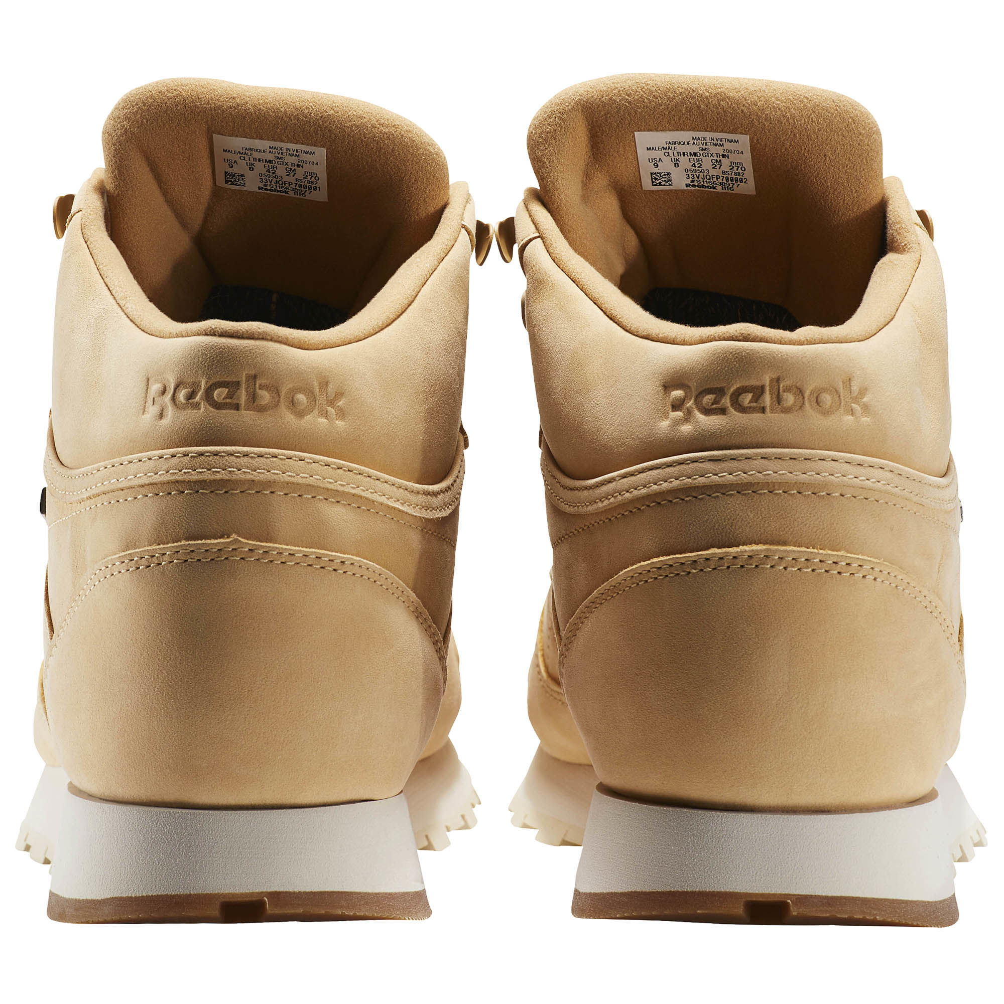reebok classic leather mid gore-tex thinsulate beige 6