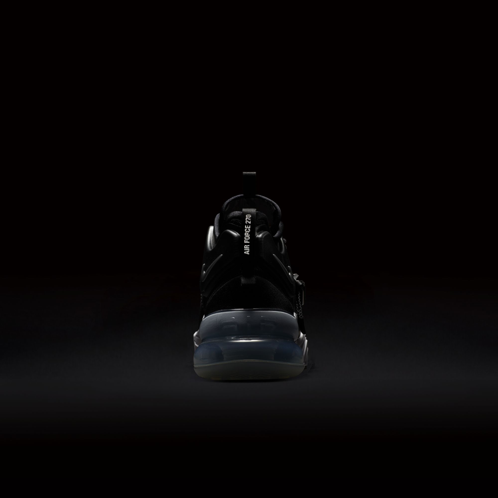 NIKE AIR FORCE 270 BLACK:METALLIC SILVER-WHITE 8