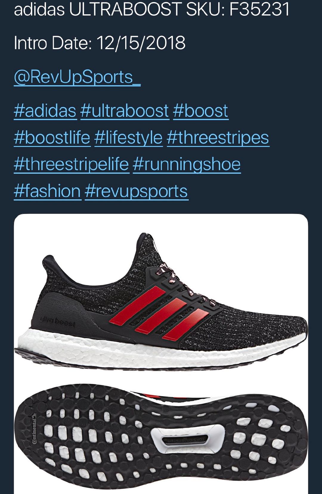 2018 adidas ultraboost black red