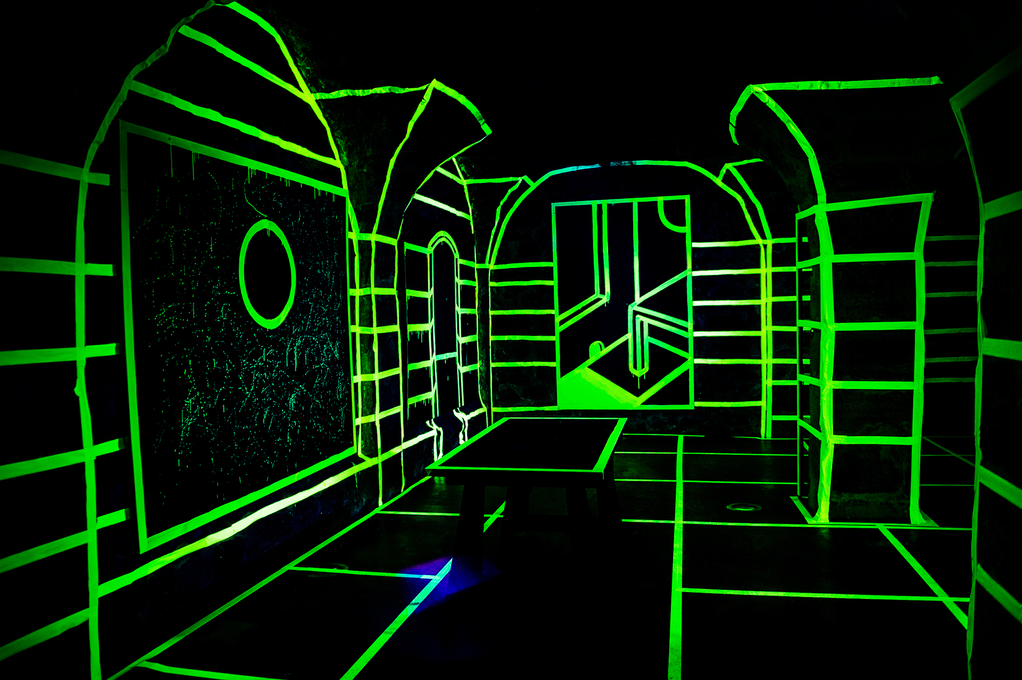Joshua Vides glow in the dark exhibit 2