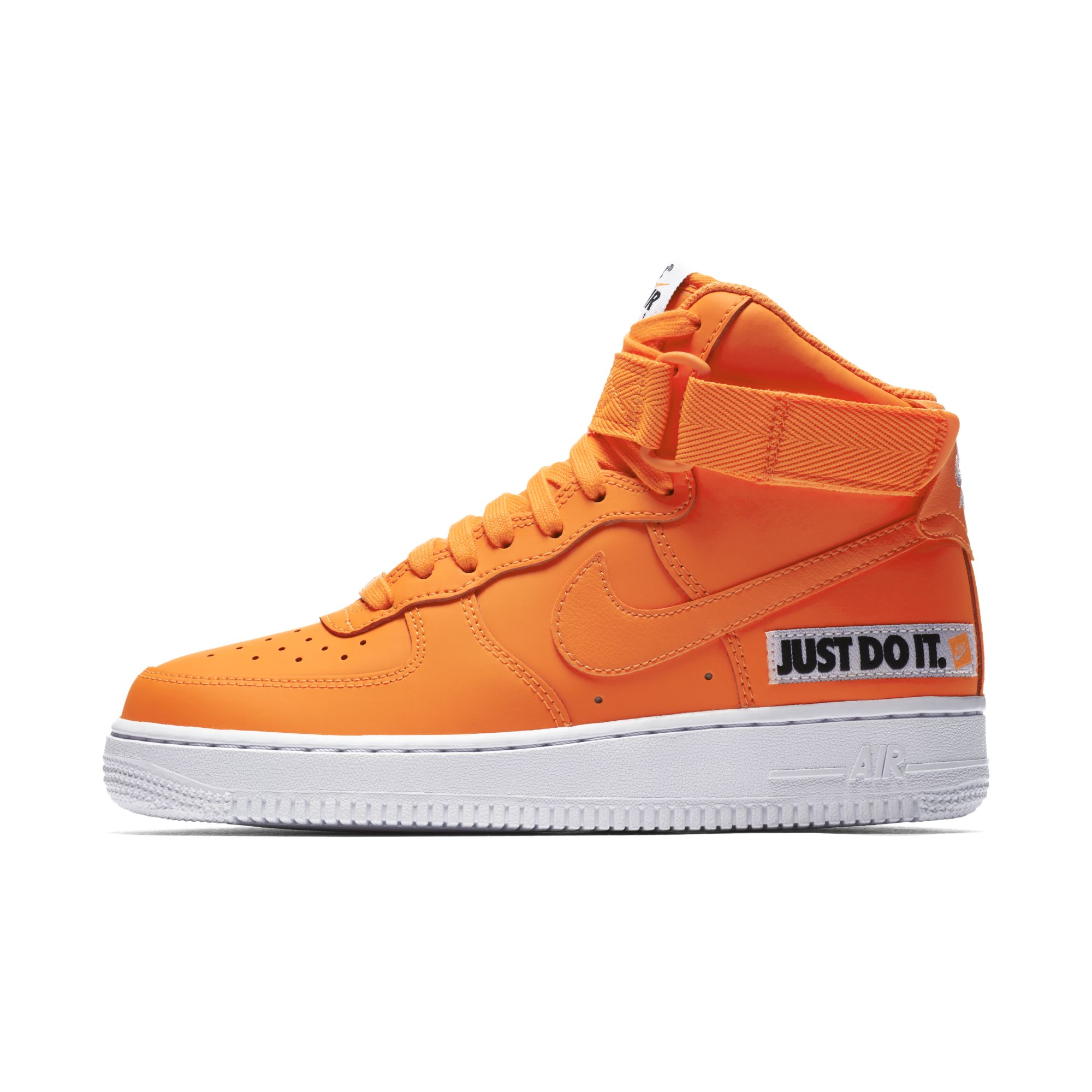 NIKE WMNS AIR FORCE 1 HIGH LX LEATHER TOTAL ORANGE WHITE 3