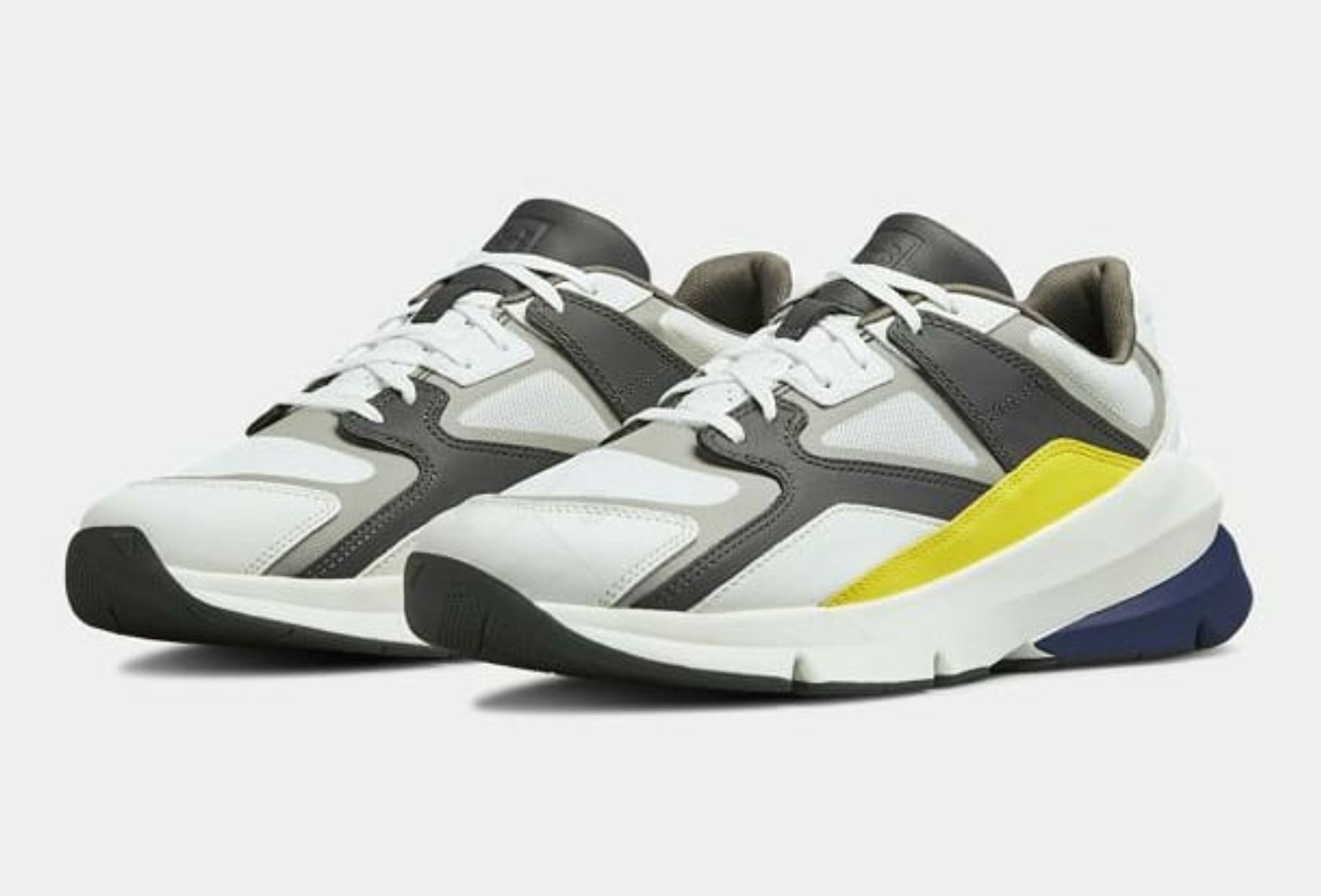 under armour forge 96 track yellow grey