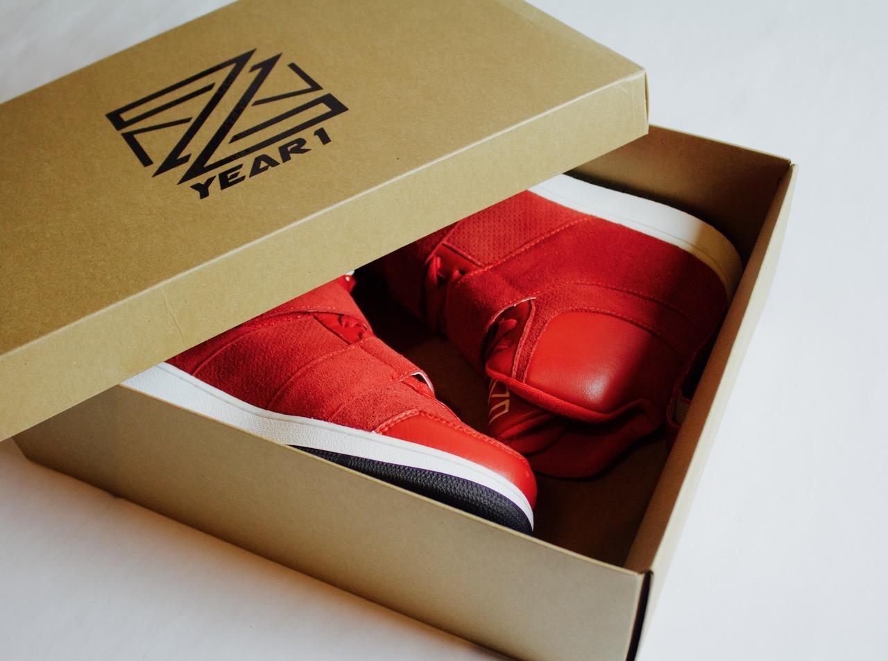 zn footwear prototype 1 blood orange