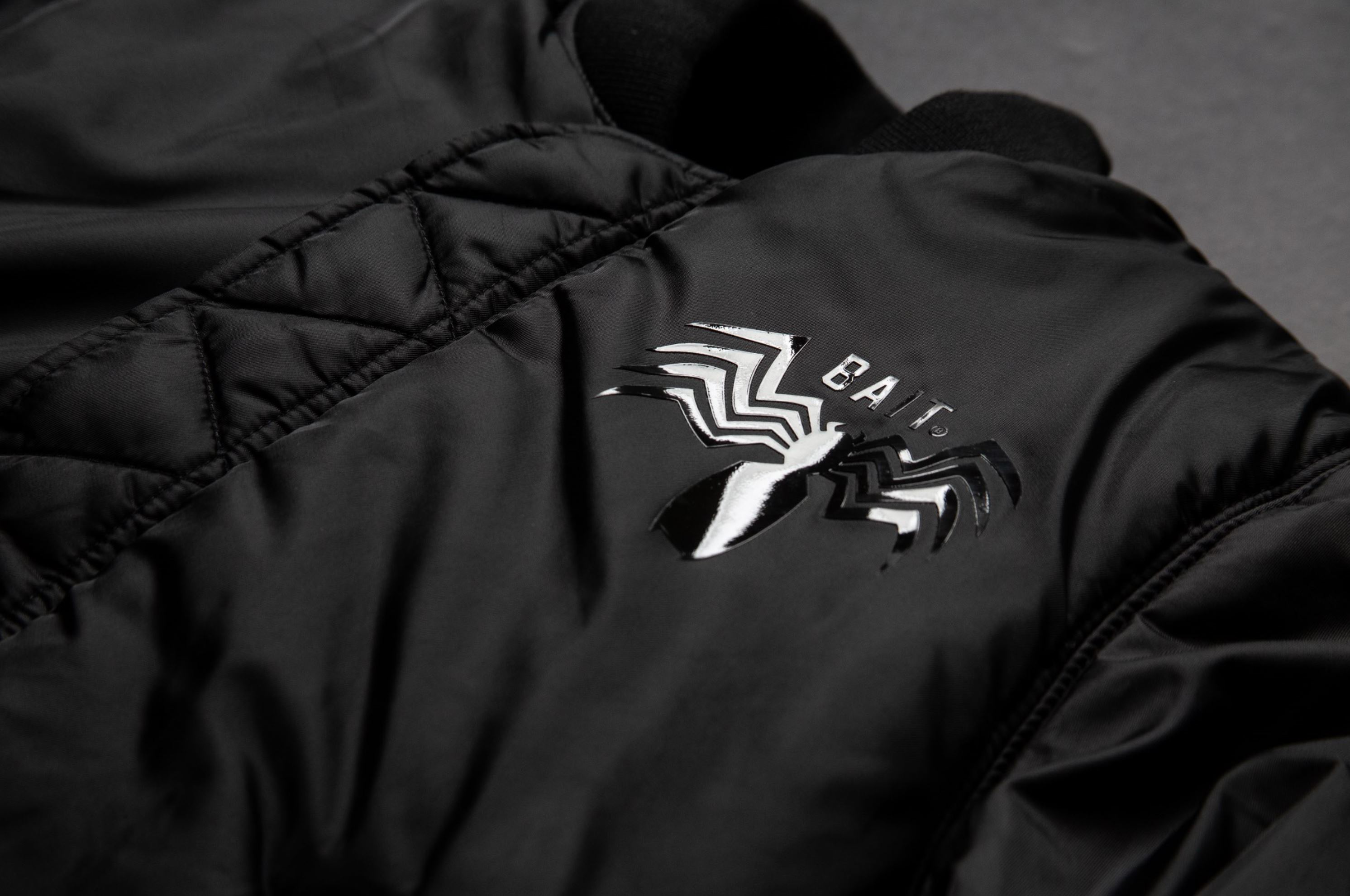 bait marvel venom alpha industries MA-1 reversible jacket