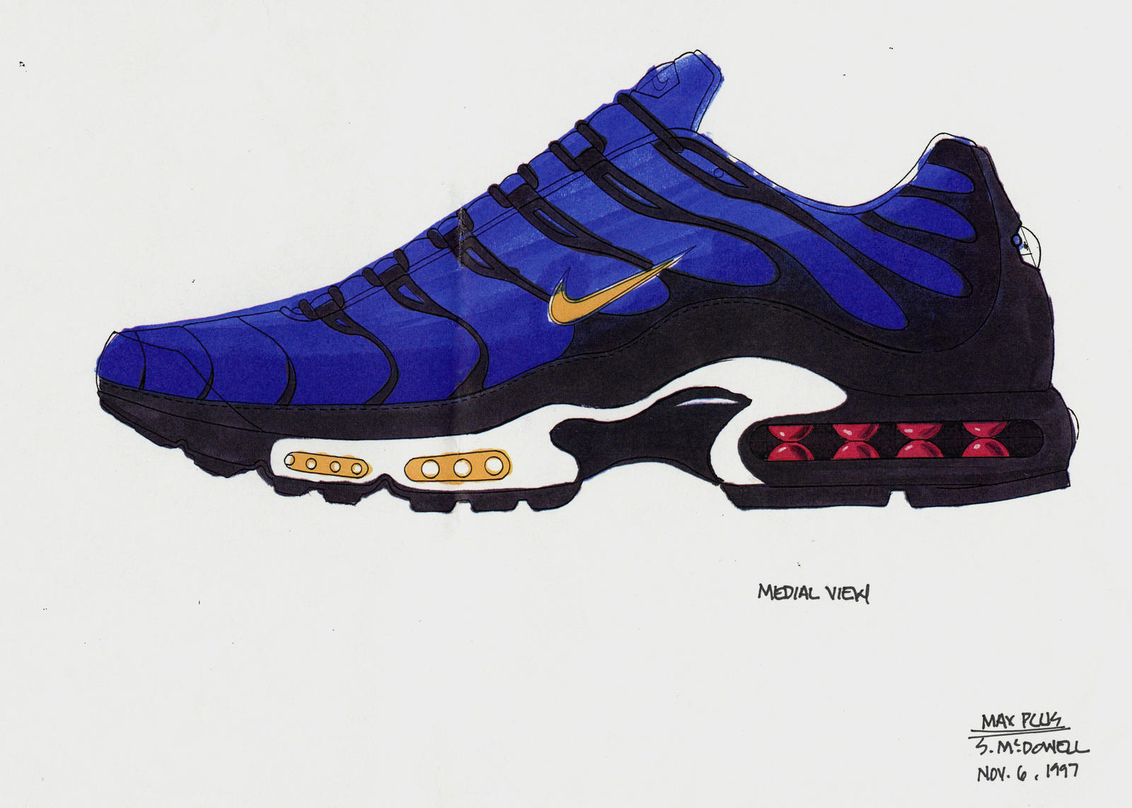 Nike air Max Plus TN original sketch sean mcdowell