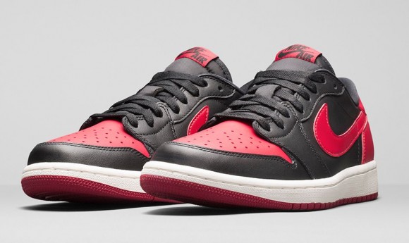 Air Jordan 1 Retro Low OG 'Black/ Red' - Official Look +
