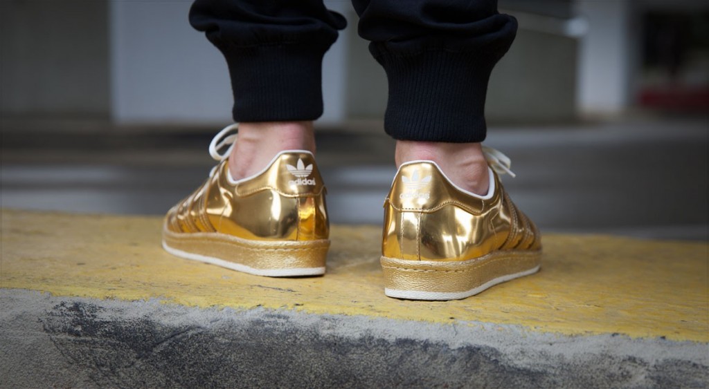 Shine On with the adidas Superstar 80s 'Metallic Gold' - WearTesters