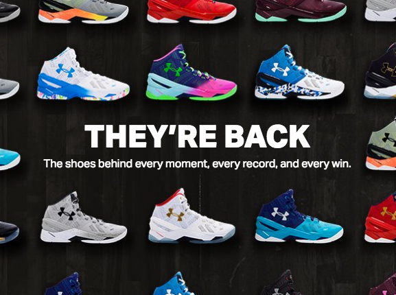 under armour curry 2 restock