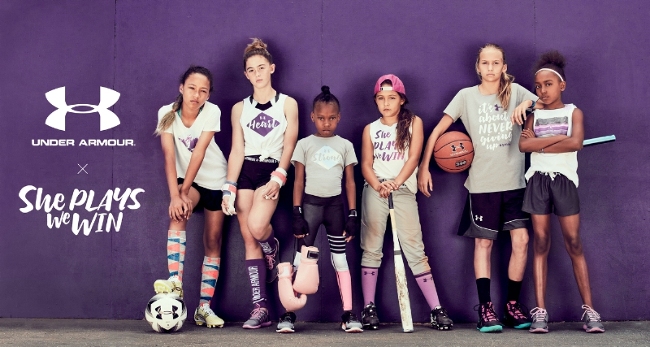 under armour x she plays we win partnership 1